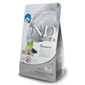 Farmina n&d white adult mini spigola spirulina e finocchio